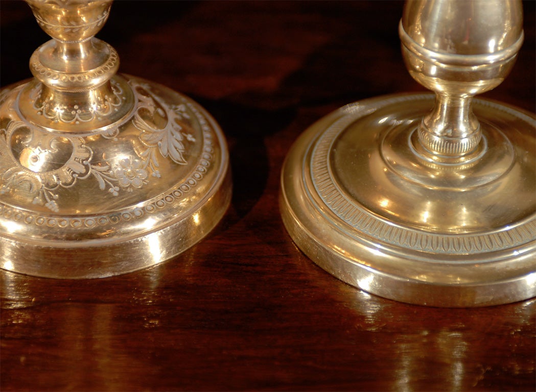 Collection of 18th and 19th century Candlesticks For Sale 3