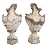 Antique Pair of 18th century German Finials made into lamps