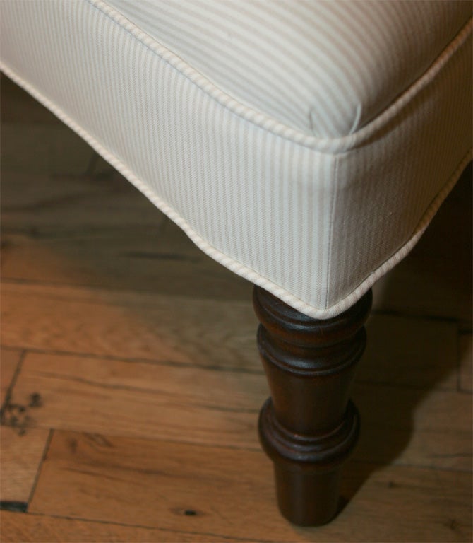 Cotton Low Sitting Ottoman For Sale