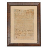 Antique RARE AMERICAN SAMPLER FROM PENNSYLVANIA DATED 1804 AND SIGNED