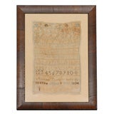 RARE AMERICAN SAMPLER FROM PENNSYLVANIA DATED 1804 AND SIGNED