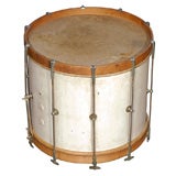 EARLY 20THC ORIGINAL WHITE PAINTED LUDWIG WOOD DRUM