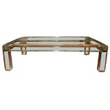 Lucite coffee table