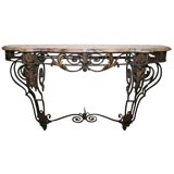 French Louis XVI style wall mounted console