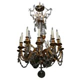 French Louis XVI style gilt bronze "Marie Antoinette" chandelier
