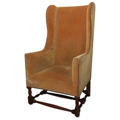An 18th c. English Wingchair with Oak Frame