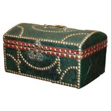 A Decorative 18th c. English Leather Studded  Box