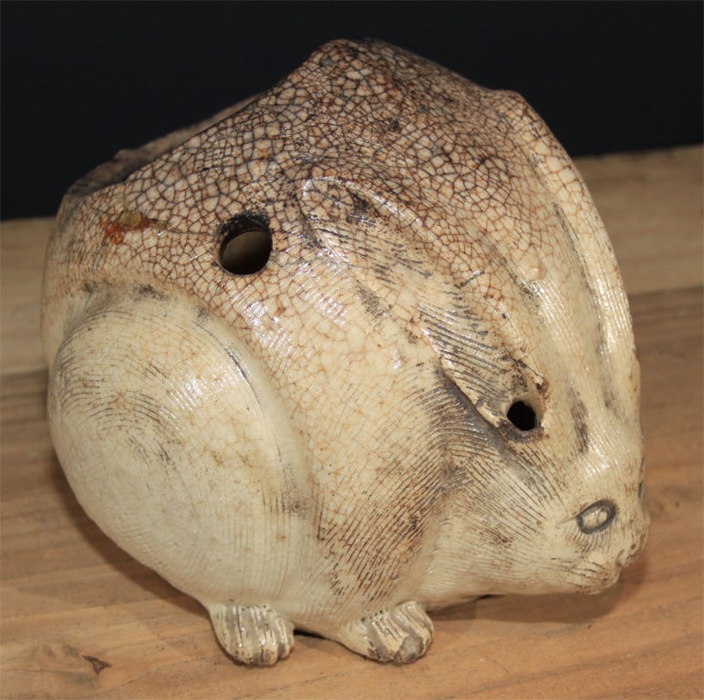 Stoneware Japanese Rabbit Shaped Ceramic Hand Warmer