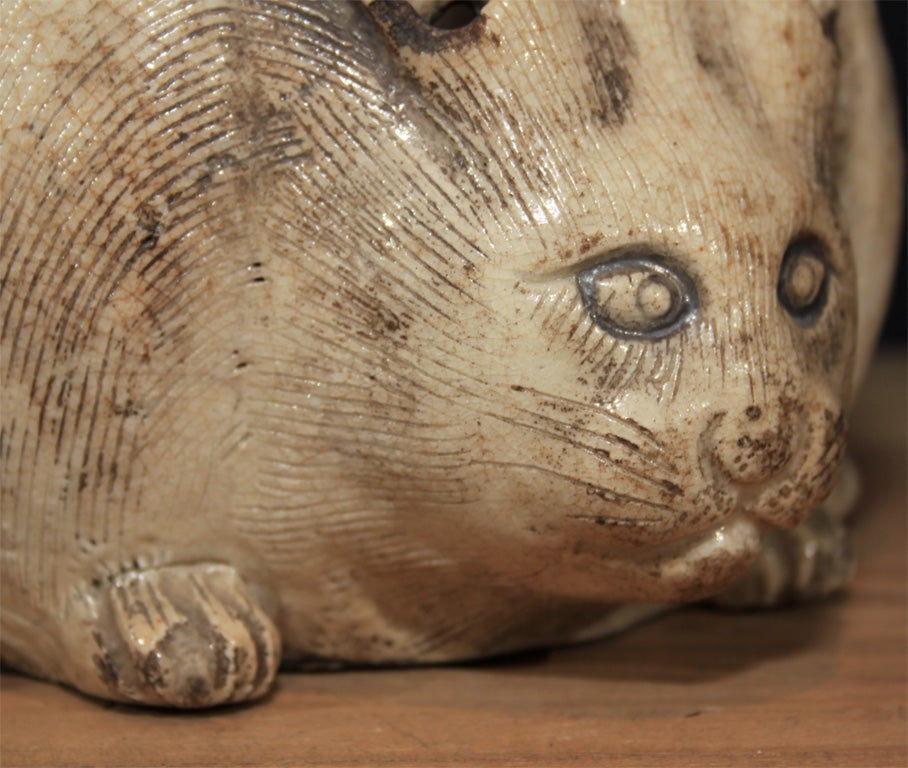 Japanese Rabbit Shaped Ceramic Hand Warmer 2