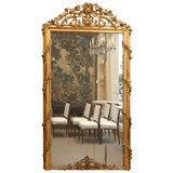 the 19th Century French Napoleon III Epoch Giltwood Floor Mirror