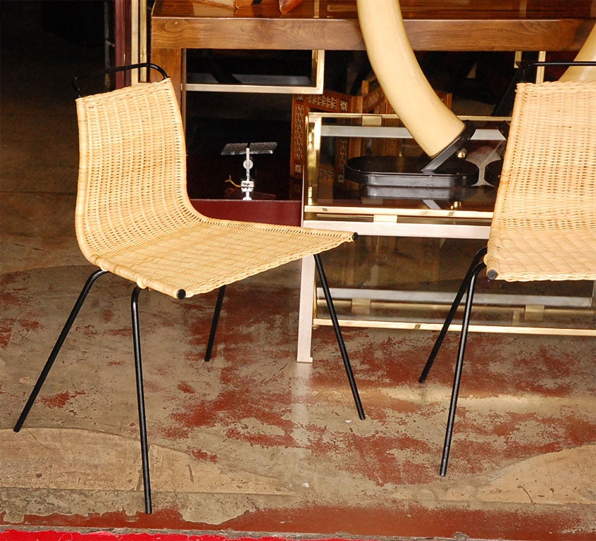 Cane Set Of Four PK-1 Chairs by Poul Kjaerholm