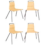 Set Of Four PK-1 Chairs by Poul Kjaerholm