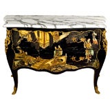 Chinoiserie Decorated Louis XV Commdoe