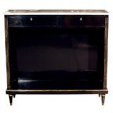Maison Jansen Ebonized Open Front Bookcase