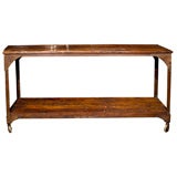 Industrial Steel and Wooden Console