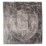 French marble coat of arms