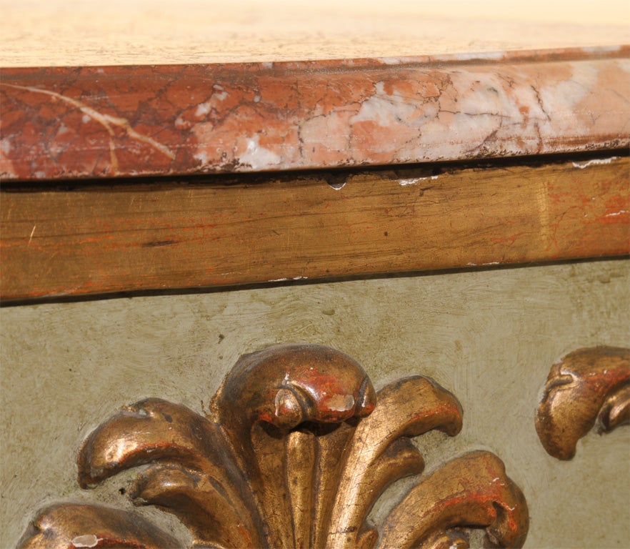 18TH CENTURY VENETIAN CONSOLE WITH MARBLE TOP 2