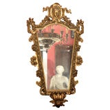 English Chippendale style gilt  Mirror