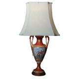 Porcelain neoclassical urn lamp