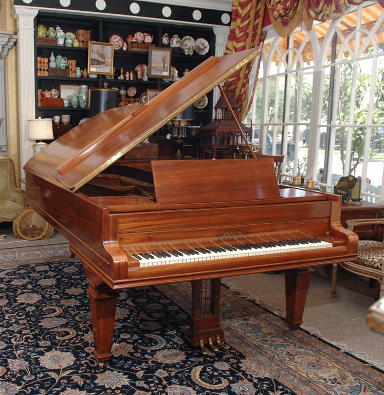 American, Boston made mahogany 1920's concert grand piano.