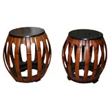 Pair of Bamboo Garden Seats