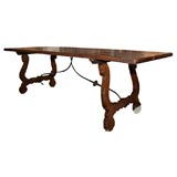 Antique 19th Century Spanish Style Refectory Table