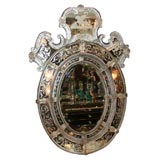 Antique Large 19th Century Venetian Mirror