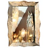 Small Etched Venetian Mirror