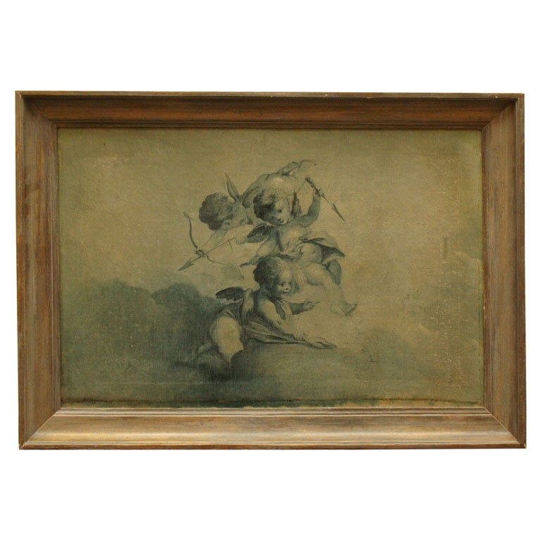 Oil on Canvas of Frolicking Putti