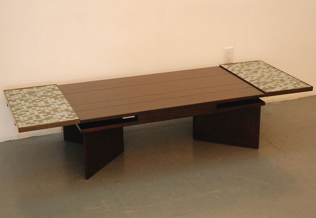Dunbar Mahogany and Murano Tile Coffee Table