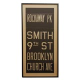 Vintage NY Subway Sign