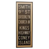 Vintage NY Subway Sign