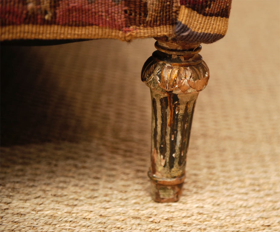 Sofa upholstered in 17th & 18th C. Tapestry