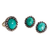 Pair of Persian Turquoise Vintage Earrings