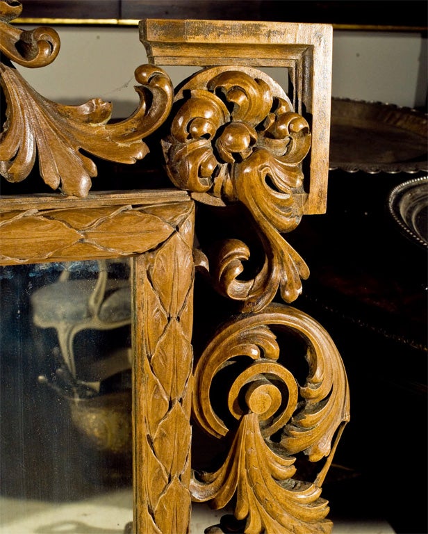 German Fruitwood Mirror For Sale