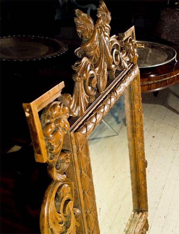19th Century Fruitwood Mirror For Sale
