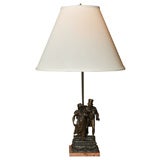 Bronze Figure Group as Lamp Base
