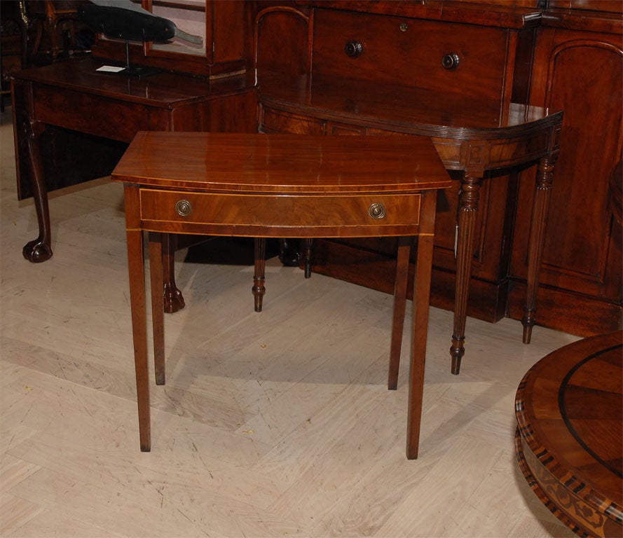 Georgian Bow Front Table