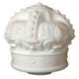 A Large Milk Glass Crown