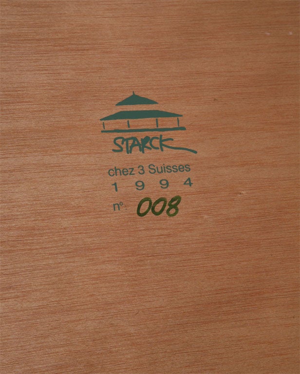 20th Century WOODEN HOUSE BOX AND RESIDENTIAL HOUSE PLANS BY PHILIPPE STARCK