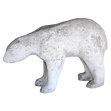 Cast Concrete Polar Bear