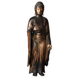 Japanese Gilt Lacquer Statue of Amida Buddha