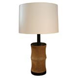 Bamboo Pottery Table Lamp
