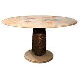 Circular Pedestal Table by Osvaldo Borsani for Tecno