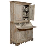 English painted secretary English painted secretary