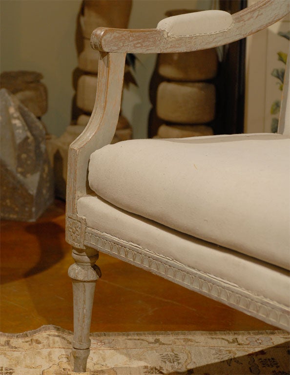 18th Century Late 18th to Early 19th Century Swedish Gustavian Settee For Sale