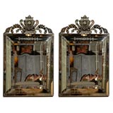Pair of French Venetian mirrors, 20th Century