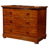 English mahogany chest with sliding desk top, circa 1850