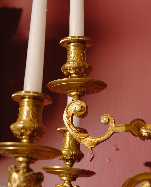 Ormolu Pair of Empire style candelabra For Sale