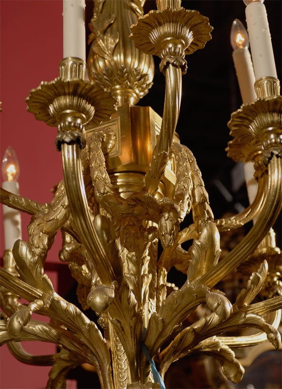 20th Century Antique Louis XVI Style Chandelier For Sale